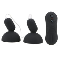 16 Frequency Suction Cup Nipple Sucker Vibrator Nipple Massager G-spot Stimulate Remote Control for Woman Breast Pump