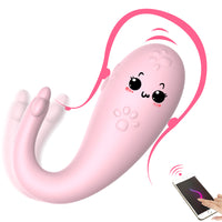 8 Frequency Silicone Adult Game for Women APP Bluetooth G-spot Massage Monster Pub Vibrator Wireless Remote control