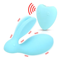 Double Shock Wearing Jump Egg Remote Control Vibrator Clitoris Stimulator for Couple Wireless G Spot Rabbit Vibrator
