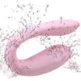 G-spot Vibrator Couple Share U Shape Bendable Sucking Vibrator for Couple Clitoris Vagina Stimulator Vibrator