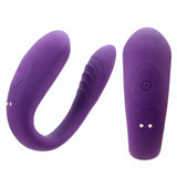G-spot Vibrator Couple Share U Shape Bendable Sucking Vibrator for Couple Clitoris Vagina Stimulator Vibrator