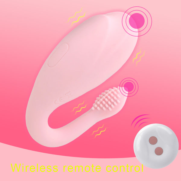 Silicone 10 Speeds Whale Jump Egg Vibrator Clitoris Stimulate Masturbator for Women Wireless Remote Control