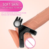 OLO Couple Lover Sex Toys for Men Male Penis Ring Sexy Dual Ring  Time Delay Rings Enlargement Soft Silicone Tentacle Vibration