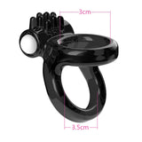 OLO Couple Lover Sex Toys for Men Male Penis Ring Sexy Dual Ring  Time Delay Rings Enlargement Soft Silicone Tentacle Vibration