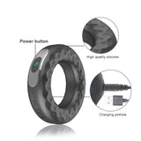 OLO Delay Ejaculation 10 Frequency Vibrating Penis Ring Sex Toys for Men USB Rechargeable Erection Lock Ring Silicone Cock Ring