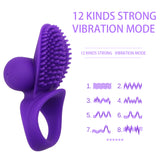 Silicone for Male Couples Clitoral Stimulators Vibrator Vibrating Penis Ring Male Masturbation Cock Rings