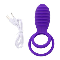 Silicone for Male Couples Clitoral Stimulators Vibrator Vibrating Penis Ring Male Masturbation Cock Rings