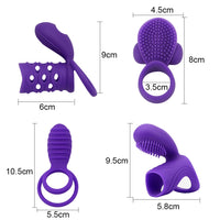 Silicone for Male Couples Clitoral Stimulators Vibrator Vibrating Penis Ring Male Masturbation Cock Rings