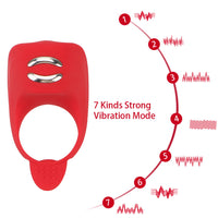 Cock Vibrating Rings for Man Delay Ejaculation Penis Ring Vibrator Penis Erections Electric Shock Ring