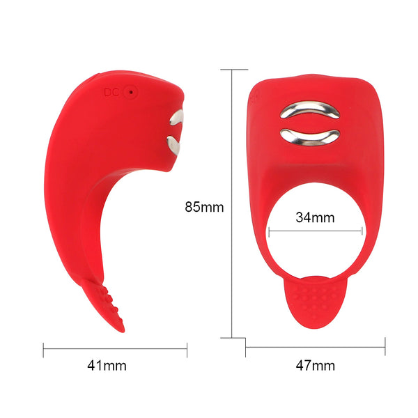 Cock Vibrating Rings for Man Delay Ejaculation Penis Ring Vibrator Penis Erections Electric Shock Ring