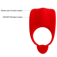 Cock Vibrating Rings for Man Delay Ejaculation Penis Ring Vibrator Penis Erections Electric Shock Ring
