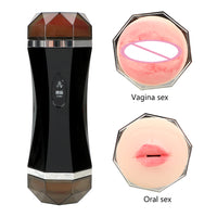 Real Pussy Vibrator Male Masturbation for Men Blowjob Pussy Sucking Sex Machine Voice Aircraft Cup Oral Vagina