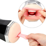 Real Pussy Vibrator Male Masturbation for Men Blowjob Pussy Sucking Sex Machine Voice Aircraft Cup Oral Vagina