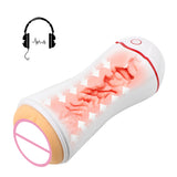 OLO Sex Toys for Men Sex Products Automatic Voice Male Masturbator Cup Sucking Vibration Soft Pussy Sex Machine Real Vagina