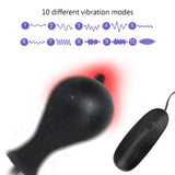 OLO 10 Frequency Anus Dildo Sex Toys For Woman Men Gay Vibration Expand Inflatable Anal Plug Anal Expander Super Big Butt Plug
