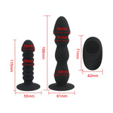 Bead Dildo Vibrator Remote Control for Men Silicone Suction Cup Butt Plug Anal Plug Male prostate Massager Vibrator