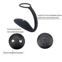 Wearable for Male Wireless Remote Control Penis Ring Anal Plug Vibrator Prostate Massager Vibrator Electric Shock