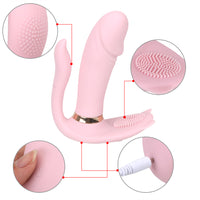 Strap On Vibrator Vibrating Panties Dual Head G Spot Anal Plug for Women 9 Mode Clitoris Stimulator Wearable