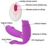 Strap On Vibrator Vibrating Panties Dual Head G Spot Anal Plug for Women 9 Mode Clitoris Stimulator Wearable
