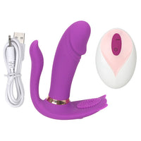 Strap On Vibrator Vibrating Panties Dual Head G Spot Anal Plug for Women 9 Mode Clitoris Stimulator Wearable