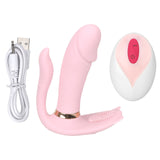 Strap On Vibrator Vibrating Panties Dual Head G Spot Anal Plug for Women 9 Mode Clitoris Stimulator Wearable