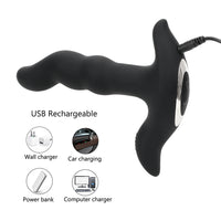 10 Speed Anal Rotation Vibrator Butt Plug for Women Wireless Remote Control Prostate Massager