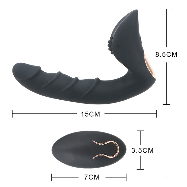 Prostate Massager Anal Dildo Vibrators for Men 10 Frequency Wireless Remote Control Anal Plug