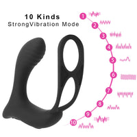 Male Prostate Massage Vibrator Waterproof for Men Delay Ejaculation Anal Plug Prostate Stimulator Butt Plug