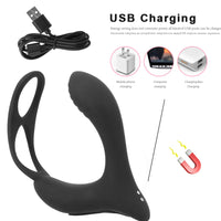Male Prostate Massage Vibrator Waterproof for Men Delay Ejaculation Anal Plug Prostate Stimulator Butt Plug
