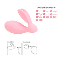Double Shock Wearing Jump Egg Remote Control Vibrator Clitoris Stimulator for Couple Wireless G Spot Rabbit Vibrator