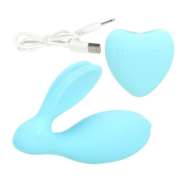 Double Shock Wearing Jump Egg Remote Control Vibrator Clitoris Stimulator for Couple Wireless G Spot Rabbit Vibrator