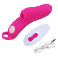 9 Frequency Finger Vibrator G Spot Massage Masturbator for Women Clitoris Stimulator Wireless Remote Control