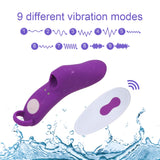 9 Frequency Finger Vibrator G Spot Massage Masturbator for Women Clitoris Stimulator Wireless Remote Control