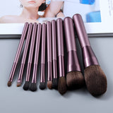 10/12pcs Professional Face Powder Lip Liner Eye Eyeliner Brushes Set Foundation Eyebrow Eyeshadow Make Up Brushes Set