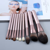 10/12pcs Professional Face Powder Lip Liner Eye Eyeliner Brushes Set Foundation Eyebrow Eyeshadow Make Up Brushes Set