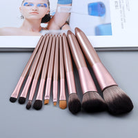 10/12pcs Professional Face Powder Lip Liner Eye Eyeliner Brushes Set Foundation Eyebrow Eyeshadow Make Up Brushes Set