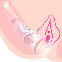 Sex Oral Licking Nipple Sucker G Spot Massager Tongue Licking Clitoris Sucking Vibrators for Women Thrusting Dildo