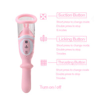 Sex Oral Licking Nipple Sucker G Spot Massager Tongue Licking Clitoris Sucking Vibrators for Women Thrusting Dildo