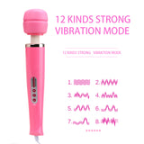 Big Size Vibrator Magic Wand AV Stick Breast Massager for Women Dildo 12 Speed Clit Stimulator