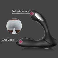 Anal Butt Plug Perineum Stimulator 8 Speeds Anal Dildo Vibrator Electric Shock Prostate Massager for Men Women Gay