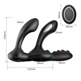 Anal Butt Plug Perineum Stimulator 8 Speeds Anal Dildo Vibrator Electric Shock Prostate Massager for Men Women Gay