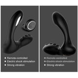 Anal Butt Plug Perineum Stimulator 8 Speeds Anal Dildo Vibrator Electric Shock Prostate Massager for Men Women Gay