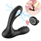 Anal Butt Plug Perineum Stimulator 8 Speeds Anal Dildo Vibrator Electric Shock Prostate Massager for Men Women Gay