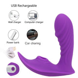 Tongue Vibrating Clit Sucker Vibrator Nipple Sucking Blowjob Sex Oral Licking Clitoris Stimulator Remote Control Wireless