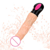 12 Mode Heating Flexible Soft Silicone Realistic Dildo Vibrator Vagina Massager Bendable for Woman