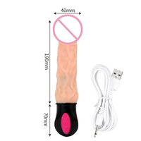 12 Mode Heating Flexible Soft Silicone Realistic Dildo Vibrator Vagina Massager Bendable for Woman