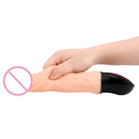 12 Mode Heating Flexible Soft Silicone Realistic Dildo Vibrator Vagina Massager Bendable for Woman