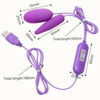 for women Dildo realistic 2 Shapes Vibrating Eggs 12 Frequency USB Vibrators Multispeed