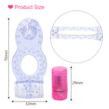 Vibrator Penis Ring Silicone Cock Ring Clitoris Stimulator Penis Extender for Men Dual Pleasure Adults Products