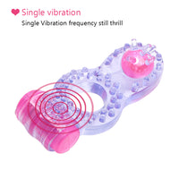 Vibrator Penis Ring Silicone Cock Ring Clitoris Stimulator Penis Extender for Men Dual Pleasure Adults Products